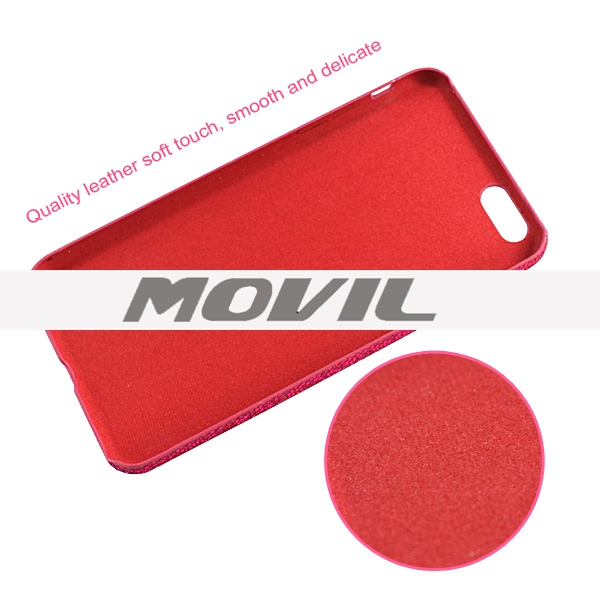 NP-2588 Cuero Brillante Polvo Movil Funda Para iPhone 6 Plus-8